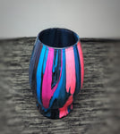 Hand Painted Acrylic Pour Vase